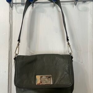 Kate Spade Dark Green Leather Shoulder Bag